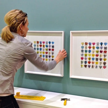 Hanging Two Frames Perfectly Level